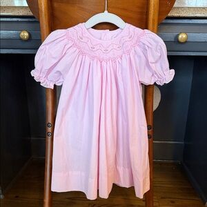 Petit Ami Pink Smocked Baby Dress